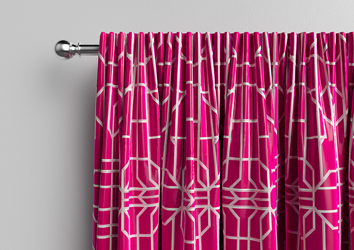 Bamboo Brights, Cerise - Made To Measure Curtains - Image 10